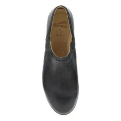 Dansko Cheryl Wide Black Burnished Nubuck -Modern Step Wear Store 10501020200 VIT
