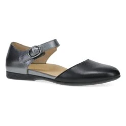 Dansko Liv Black/Pewter Metallic Nappa
