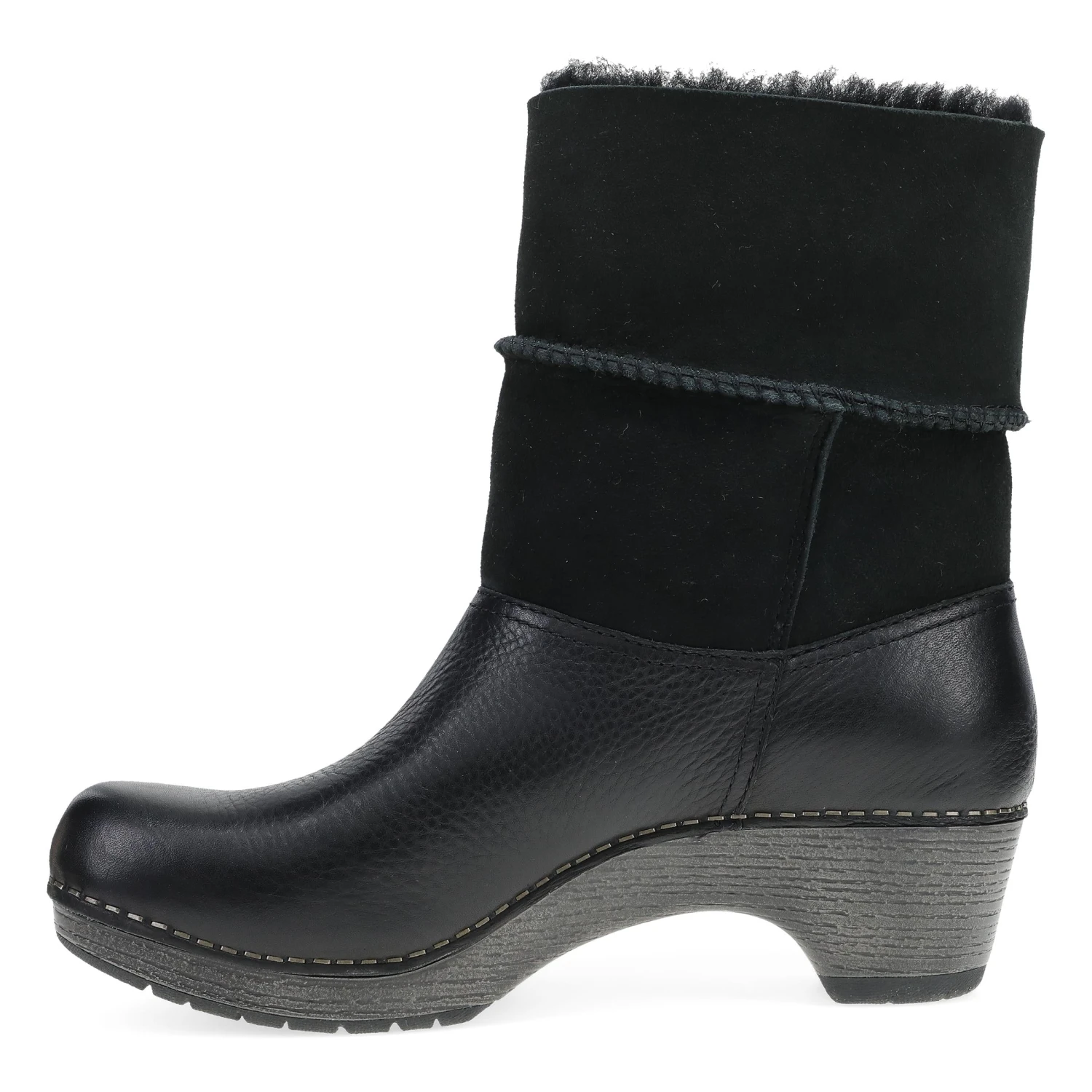 Dansko Lillith Black Waxy Milled 5 Dansko Lillith Black Waxy Milled - Image 3