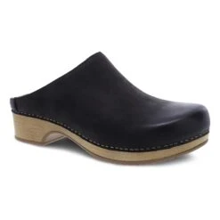 Dansko Brenda Black Burnished Suede