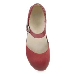 Dansko Mae Red Burnished Suede -Modern Step Wear Store 9613405300 VIT