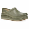 Dansko Platform Pro Green Burnished Nubuck