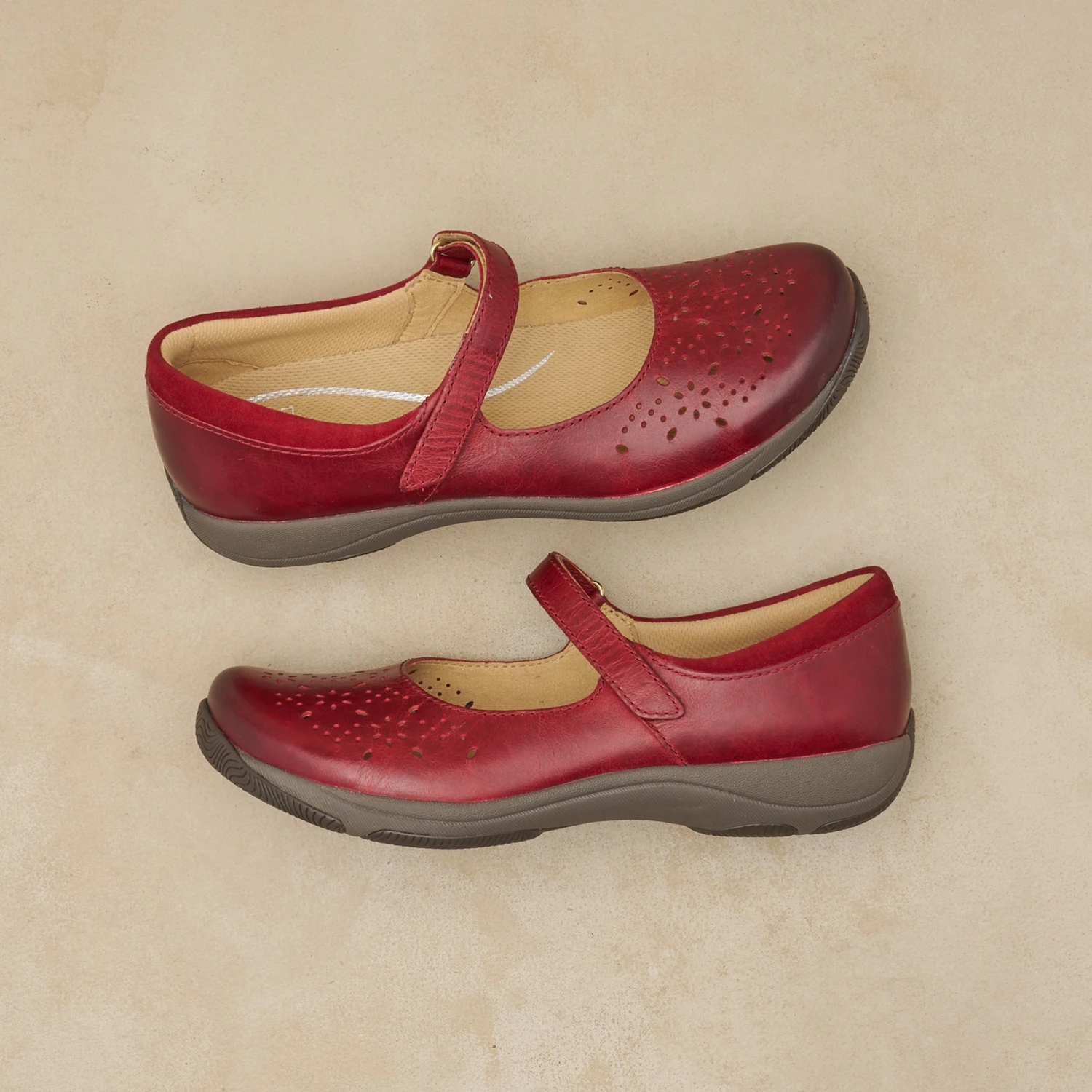 Dansko Stacy Wide Red Waxy Burnished 11 Dansko Stacy Wide Red Waxy Burnished - Image 9
